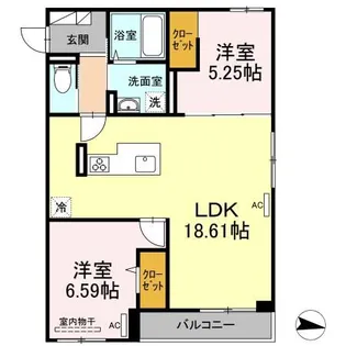 Lapis Lazuli A棟【2階】の間取り