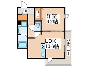 メゾンクレール【2階】の間取り