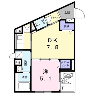 アルシア代田橋【4階】の間取り