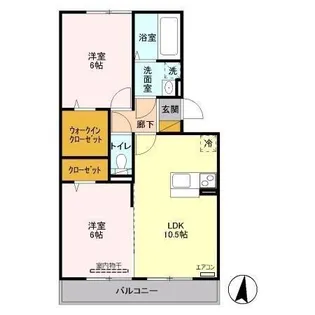 Symphony A【2階】の間取り