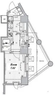 メイクスデザイン神楽坂【5階】の間取り