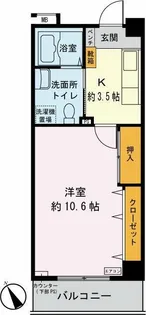 サンリーフ保土ヶ谷【1階】の間取り
