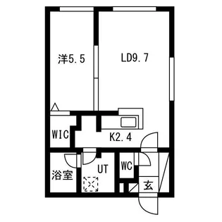 PRIME COURT 苗穂駅前【2階】の間取り