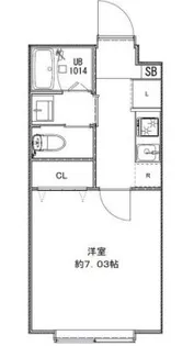 LANDS梅島【3階】の間取り