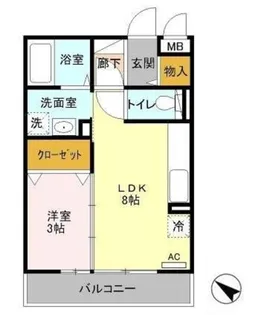 グラシューズ【3階】の間取り