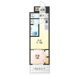 Dimora難波【3階】の間取り
