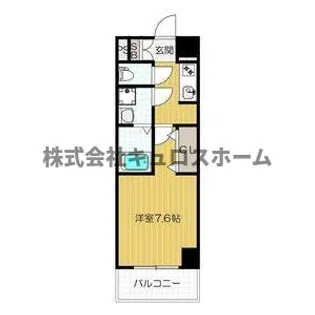 グレータ美章園【9階】の間取り