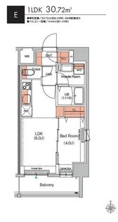 エストゥルース武蔵小杉【7階】の間取り