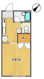 ジュネス船尾【1階】の間取り