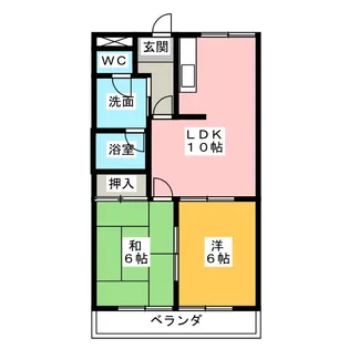 フローレンスシバ【1階】の間取り