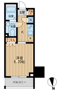 KDXレジデンス東新宿【9階】の間取り