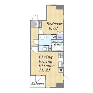D’クラディア横浜エステシア【4階】の間取り