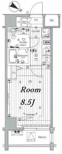 メイクス浅草イースト【8階】の間取り