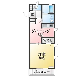 エスタシア プリマヴェーラE【1階】の間取り