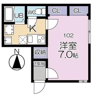 大山フラッグ【1階】の間取り