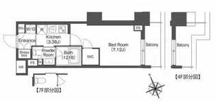 コンフォリア西荻窪【6階】の間取り