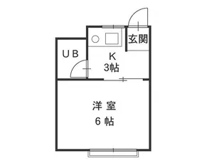 きゃんぱす【1階】の間取り