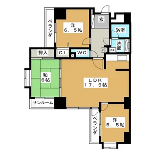 グランドメゾン徳川【9階】の間取り
