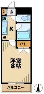 フェンテ多摩【3階】の間取り