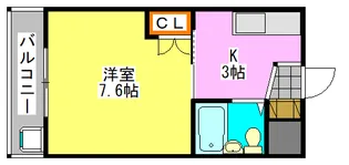 ハイネス津田沼【4階】の間取り