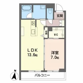 ベレオガーデンズgrace【2階】の間取り