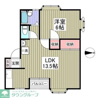 ルビーヒルズC【2階】の間取り