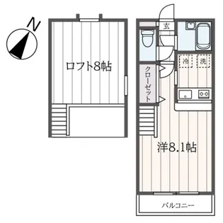 サンビュー城下【2階】の間取り