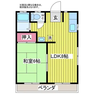 メゾン第一E【1階】の間取り