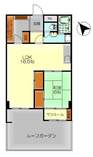 呉中央レックスマンション【4階】の間取り