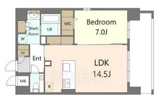 S-RESIDENCE大手門awesome【6階】の間取り
