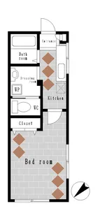 メゾンドヤマノ【1階】の間取り