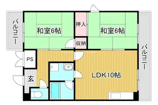 クローバーハイツIII【1階】の間取り