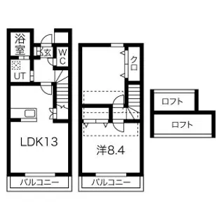 ヴィラ マイオ【1階】の間取り