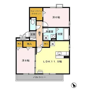 サンハイム【2階】の間取り