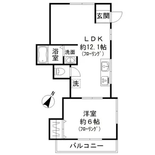 エスポワール西大井【2階】の間取り