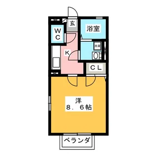 アドヴァンス【1階】の間取り