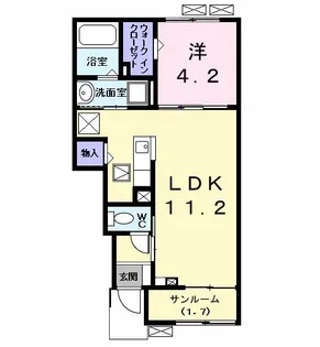 カンファタブル_KII【1階】の間取り