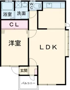 ブレース直江B棟【2階】の間取り