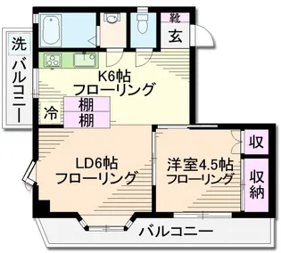 グリーンヒルズ【1階】の間取り