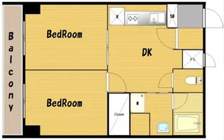 マンション芝公園【6階】の間取り