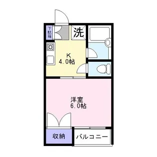 メゾンシラカワ江戸川【1階】の間取り