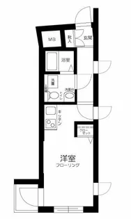小石川フィエルテ【1階】の間取り