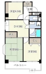 INOVE日野台【1階】の間取り