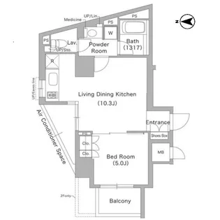 コンフォリア文京春日【7階】の間取り