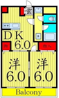 Westin Park 東綾瀬【3階】の間取り