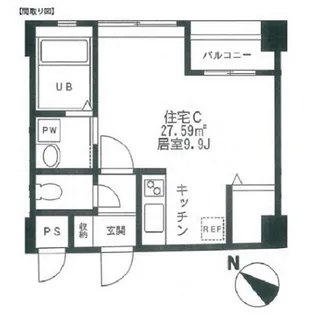 エムズビル【6階】の間取り