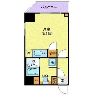 クレイシア錦糸町【2階】の間取り