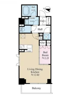 テラス都立大学【2階】の間取り