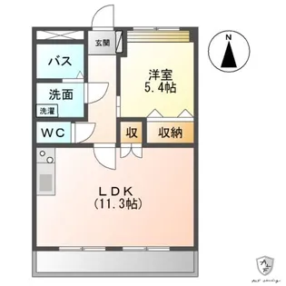 フェザント【2階】の間取り