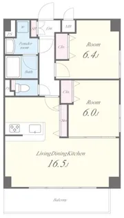 ヴィラエクセル【6階】の間取り